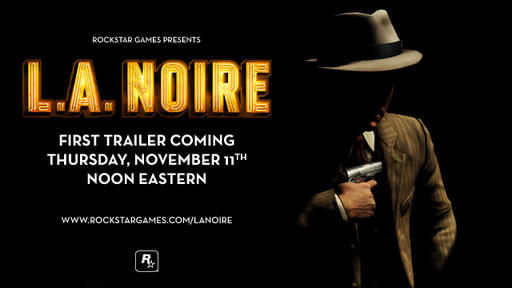 L.A.Noire - Трейлер L.A. Noire. Первый за четыре года.