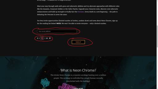 Цифровая дистрибуция - Регистрируемся на бета тест Neon Chrome (STEAM)